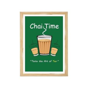 Tea Wall Art Decor Set Quote Framed